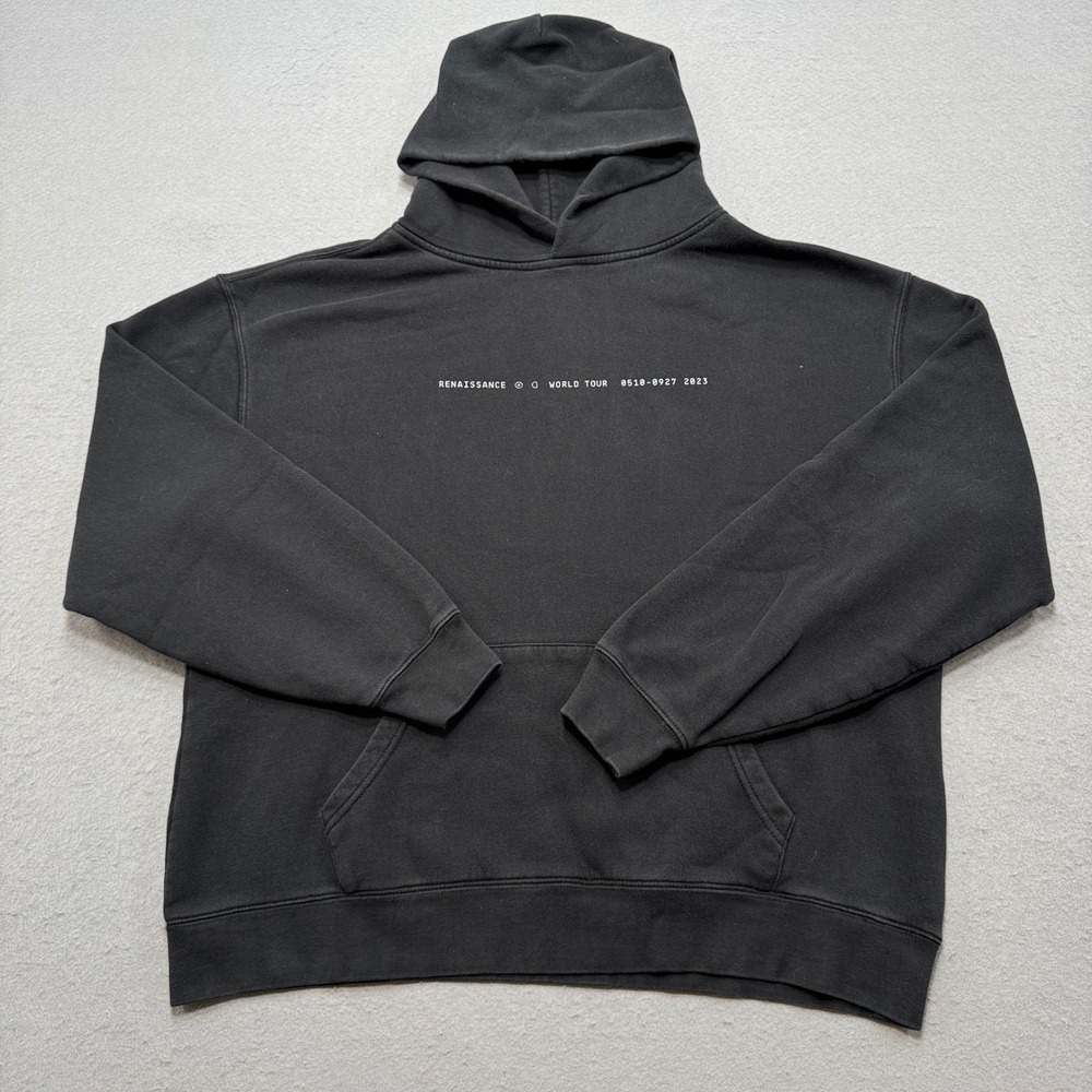 Beyonce Renaissance World Tour Hoodie Sz Large Black 2023 Concert Merch Pullover
